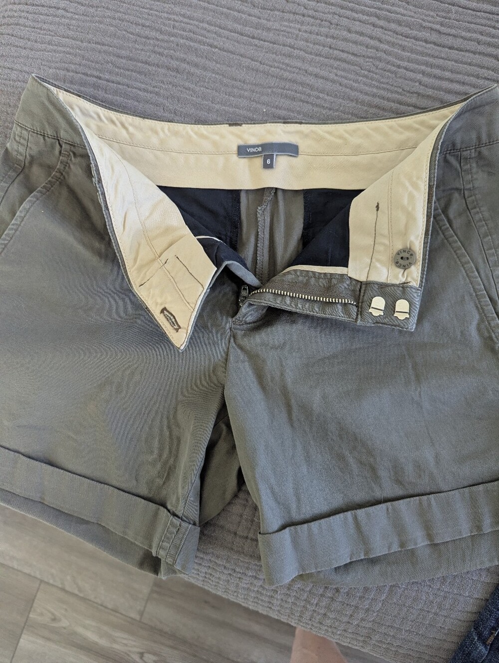 Vince Cotton Shorts Size 6